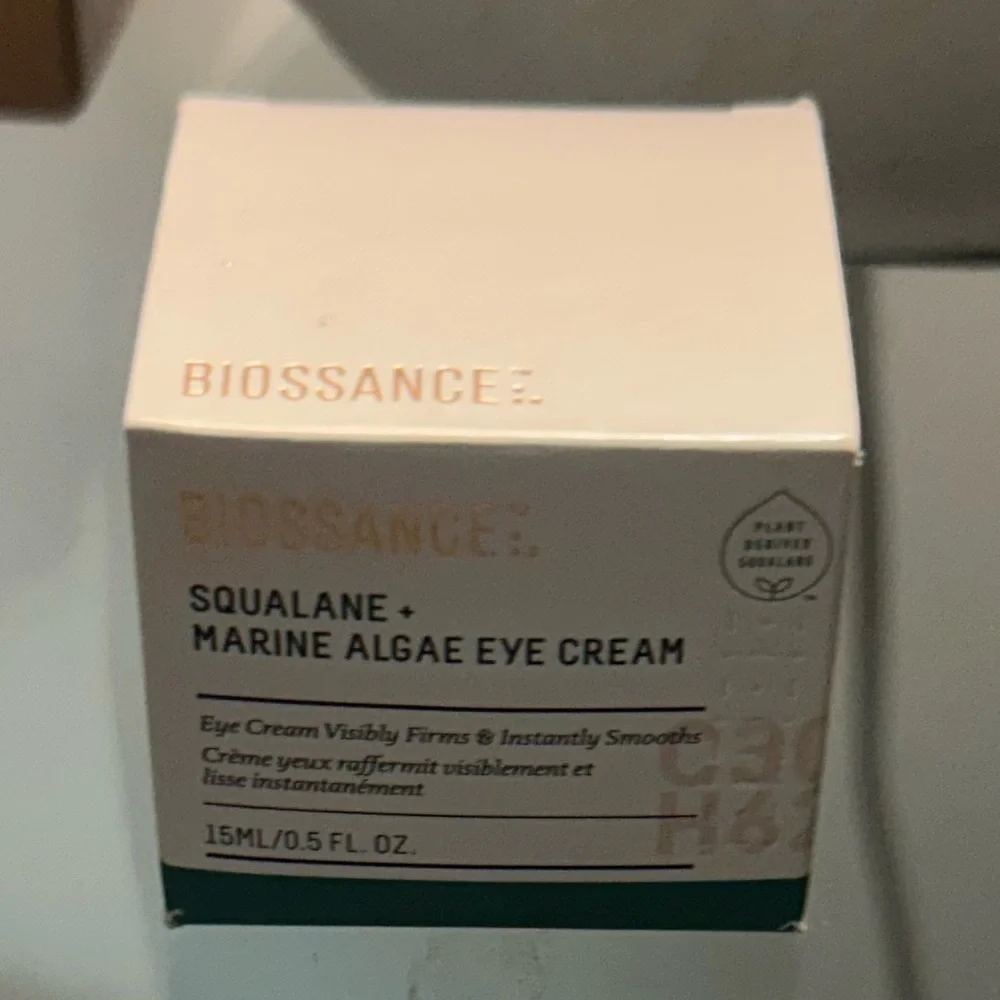 BIOSSANCE Squalane + Marine Algae Eye Cream 15ml NEW IN BOX Firms Smooths NIB